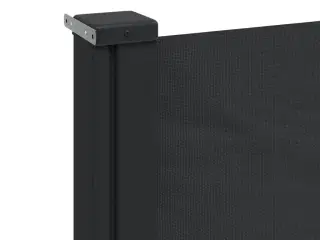 Sidemarkise 160x500 cm sammenrullelig sort