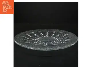 Glasfad med bobledesign (str. 30 cm i diameter)