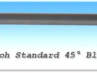5 stk. knivpakke, Mutoh Standard knive 45º, offset 0.50mm