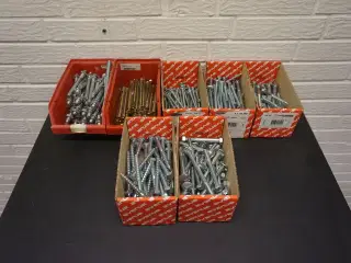 Diverse bolte skruer m.v.