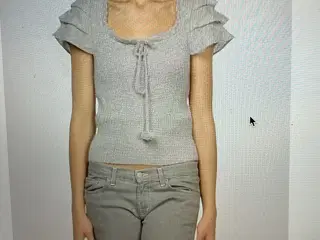 Italienske uld top i syr.38