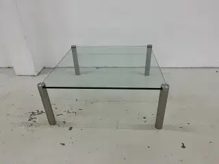 Designer Sofabord i glas/stål fra Ronald Schmitt.