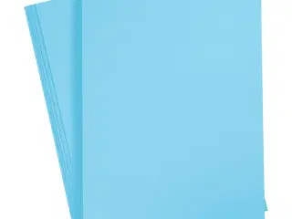 Karton, A4, ark 210x297 mm, 180 g, lys blå, 20ark/ 1 pk.