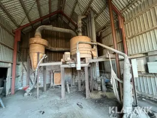 Korn rensningsanlæg