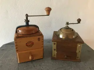 2 stk. vintage kaffemøller