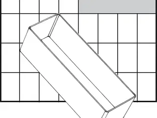 Basisindsats, A8-2, H: 47 mm, str. 157x55 mm, 1 stk.