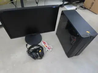 Gaming PC med Headset (SAMSUNG)