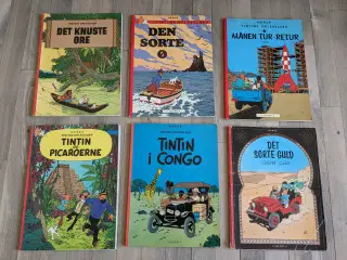 Tintin hæfter  11 stk ialt 750 kr 