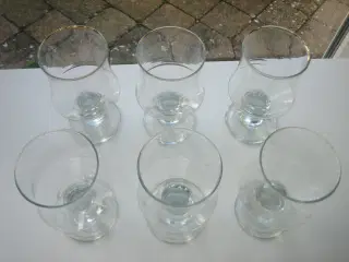 6 Rødvins-Glas