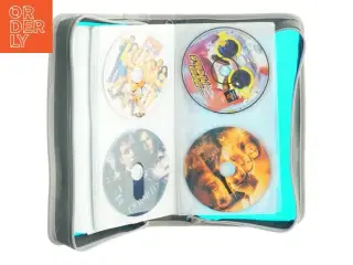 Blå dvd-opbevaringsmappe fra Hama
