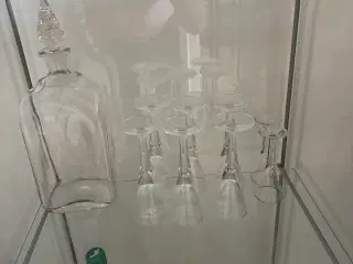 Snapsglas + snapsflaske