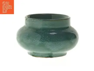 Keramisk skål med blå glasur (str. Ø 9 cm)