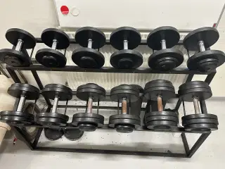 Håndvægte fra 10 til 30 kg