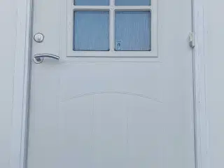 Hoveddør med glas