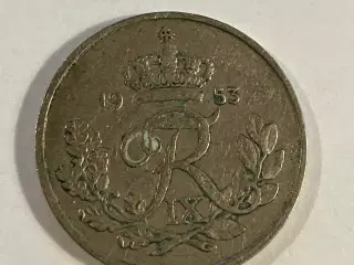 25 Øre 1953 Danmark