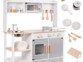 Legekøkken i træ til børn - Modern Classic med tilbehør (MDF)
