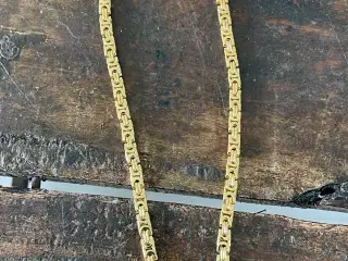 Goldfilled flad kongekæde
