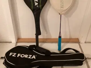 1 FORZA & 1 GOLDEN TEAM  badmintonketcher m. taske