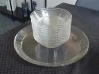 Rosendahl glas fade/asietter