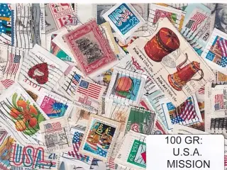 U.S.A. 100 g. Mission - Tæt Klip + Lidt afvaskede - Hjemkommet 1 - 3 - 22