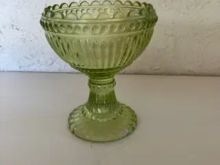 Grøn opsats i glas