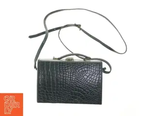 Skuldertaske med krokodillemønster (str. 15x23 cm)