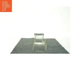 Gennemsigtig glasvase (str. 20 x 10 cm)