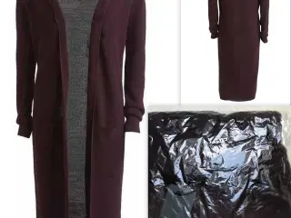 Nör cardigan i bordeaux