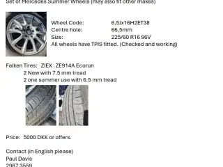 Summer Wheels and Tires