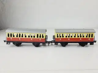 2 stk Fleischmann passagervogn