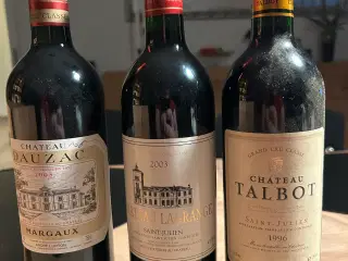 3 fl. moden Bordeaux vin