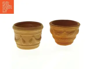 Terrakotta krukker (str. 7 x 9 cm og 10 x 7 cm)