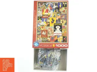 puslespil, 1000, med vintage reklame plakater (str. 48x68 cm)