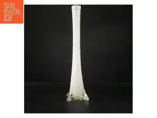 Hvid vase fra holmegaard (str. 51x9x9 cm)