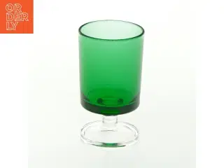 Grønt glas (str. H. 7 cm. ø 4 cm)