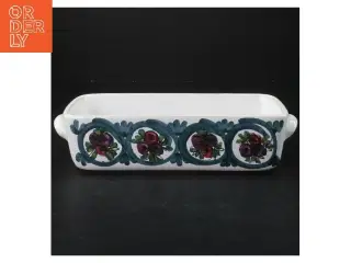 Bangholm postejform blomstermotiv (str. 22x10x6 cm)