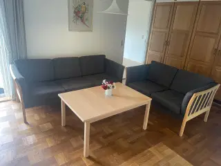 3+2 personers sofa +bord 
