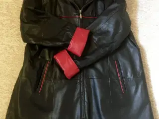 Skindfrakke 3/4 lang i blød lammeskind