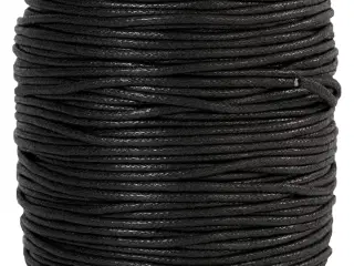 Bomuldssnor, tykkelse 2 mm, sort, 100m/ 1 pk.