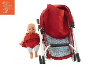 Brio dukkevogn med dukke fra Brio (str. 59 cm)