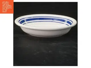 Keramisk sæbeskål m. blå striber Ralph Lauren (str. 3x15x11 cm)