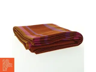 Orange dug  med farverige striber (str. 175 x. 89 cm)