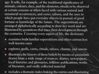 A Dictionary of Superstitions by Iona Opie