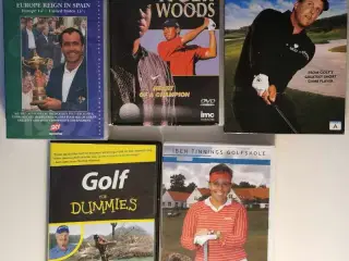4 Golf DVD'er + bøger, Aalborg