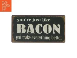 Dekorativt skilt med tekst fra Lafinesse (str. 10x5 cm)