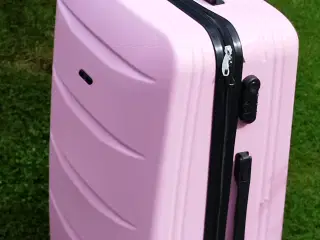 Stor kuffert - Hardcase lyserød
