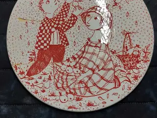 Platter, røde. 