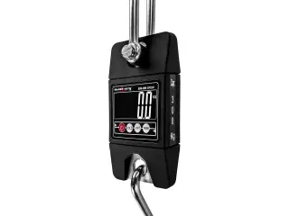 Hængevægt – 300 kg / 0,1 kg – LCD – digital – sort