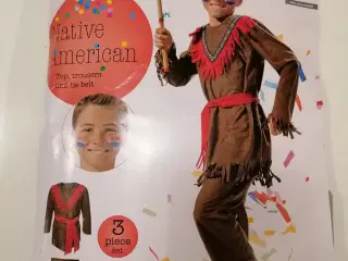 Fastelavns dragt indianer 