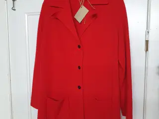 Rød Retro 80'er jersey jakke 